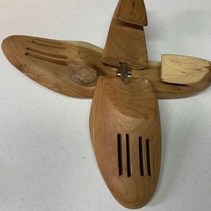Vintage wooden shoe tree by shoe keepers by Rochester shoe tree company.